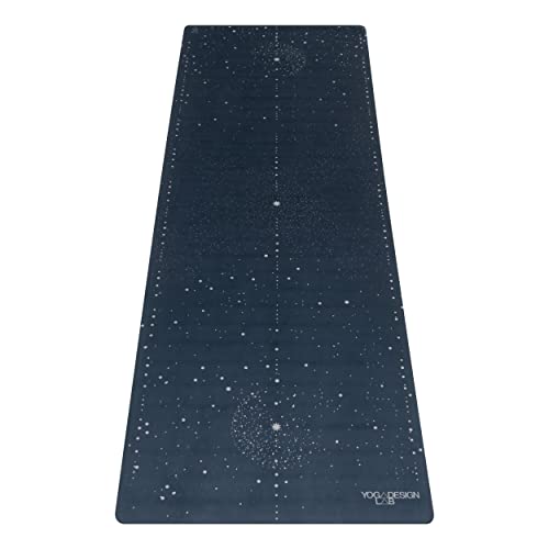 YOGA DESIGN LAB | The Combo Yoga Mat | 2-in-1 Mat+Towel | Eco Luxury | Ideal for Hot Yoga, Power, Bikram, Ashtanga, Sweat | Studio Quality | Includes Carrying Strap! (Celestial, 3.5mm)