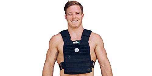 Bear KompleX Weight Vest - Military Grade, Easily Adjustable, Gym Training Jacket with Heat Treated Steel Alloy Buckles for Strength & Crossfit Training, for Men & Women, Plates Sold Seperately
