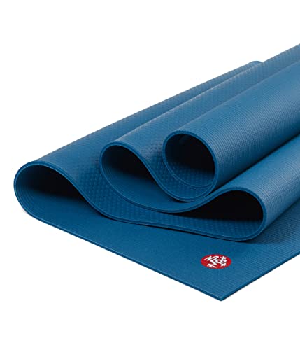 Manduka PRO Yoga Mat – Premium 6mm Thick Mat, Eco Friendly, Oeko-Tex Certified, Free of ALL Chemicals, High Performance Grip, Ultra Dense Cushioning for Support & Stability in Yoga, Pilates, Gym and Any General Fitness - 71 inches, Maldive