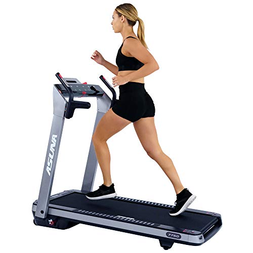 Sunny Health & Fitness Asuna SpaceFlex Motorized Running Treadmill with Auto Incline, Wide Treadmill, Space Saving Folding and Walking Treadmill