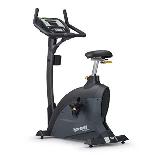 IRON COMPANY SportsArt Fitness C535U Foundation Series Upright Cycle - Self Powered - Residential and Light Commercial Upright Exercise Bike