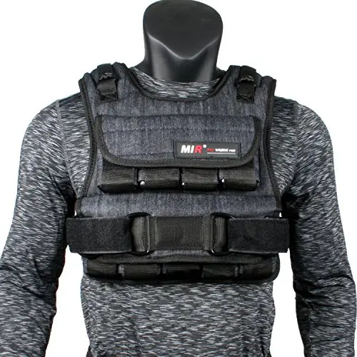 miR Air Flow Adjustable Weighted Vest, 30 lb